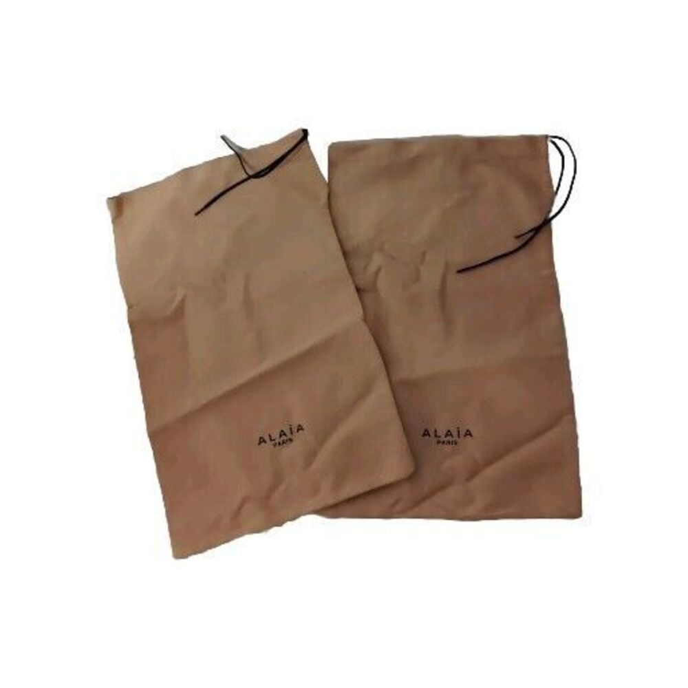 ALAIA PARIS  LOGO DUST BAG COVER STORAGE SHOES  13.5x8.5”- Pair